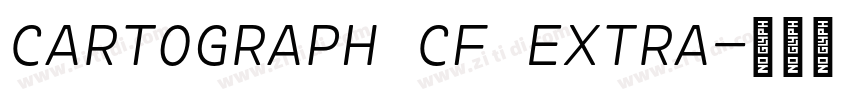 CARTOGRAPH CF EXTRA字体转换